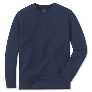 Cuts Clothing Split Hem Sweatshirt, Blue, Size Large